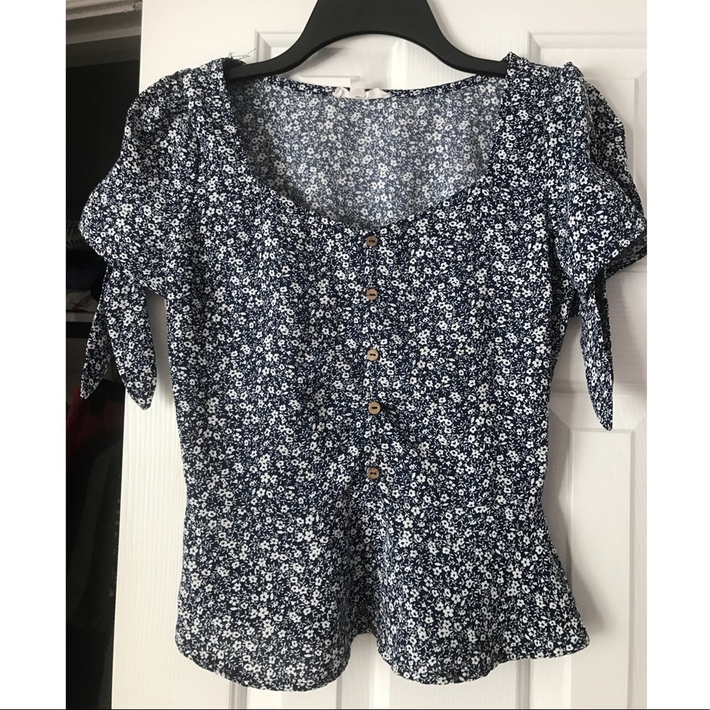 Adorable Peasant Navy / White Top